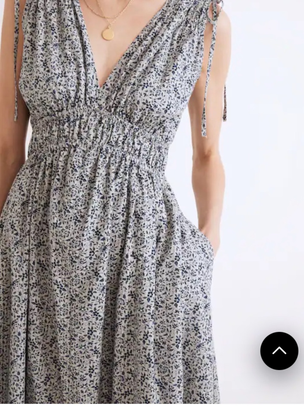 Madewell Sophia Smocked Midi Dress in Florentine Floral XLP Cottagecore Feminine